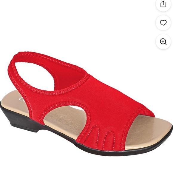 Classique Shoes - Classique Red Women's Sandals sz 11W nwot